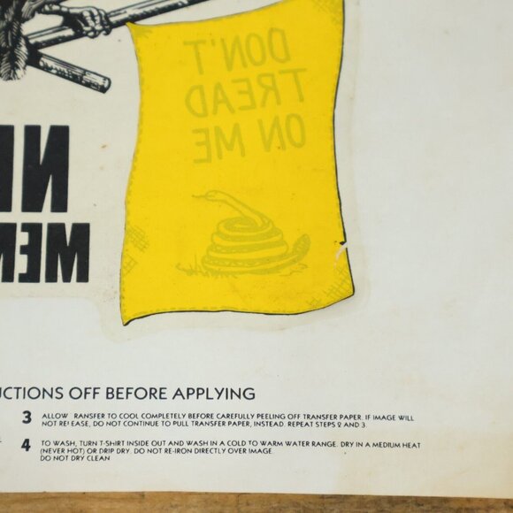 Vintage NRA Member Heat Transfer Decal for Shirts or Cloth 7.5in Wide - Picture 5 of 6